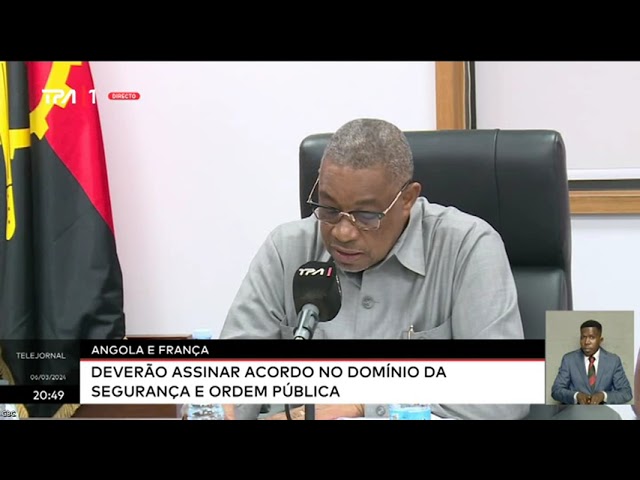 Angola e França deverão assinar acordo no domínio da segurança e ordem pública