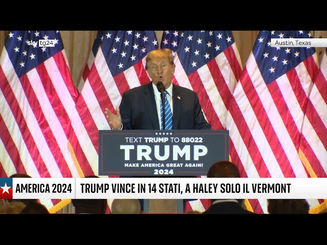 Timeline, America 2024, Trump vince in 14 stati, Haley in Vermont