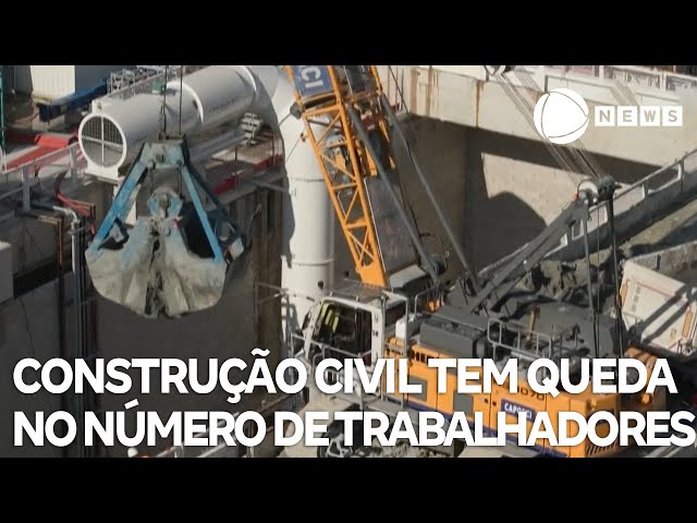 Construção civil tem queda no número de trabalhadores