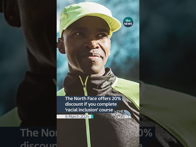 The North Face offers 20% discount if you complete 'racial inclusion' course #news #itvnew