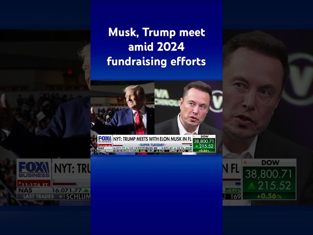 Trump reportedly holds donor talks with Musk, others in Florida #shorts