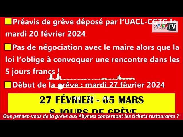 Que pensez-vous de la grève aux Abymes concernant les tickets restaurants ?