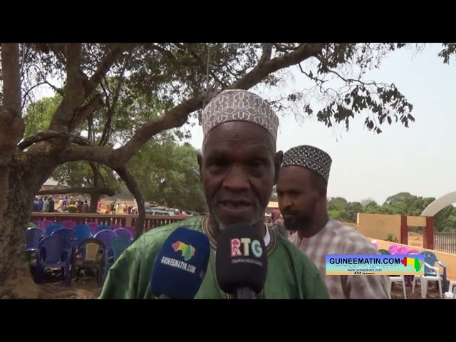 Inauguration d'un poste de santé à Donghol Touma : doyen Mamadou Alpha Barry témoigne sur la sa