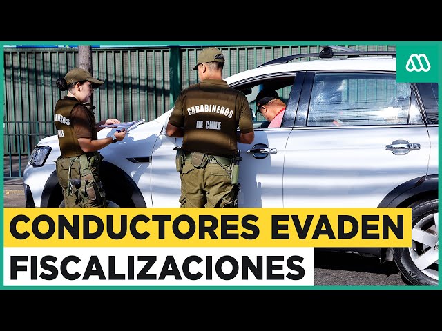 Alerta por evasión de fiscalizaciones: Conductores se dan a la fuga