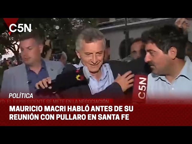 La palabra MAURICIO MACRI antes de su reunión con PULLARO