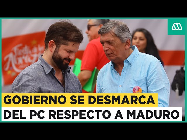 Gobierno se desmarca del Partido Comunista respecto a Nicolás Maduro