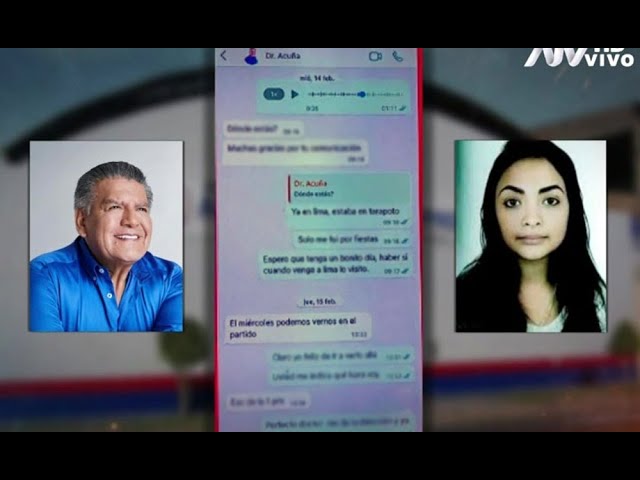 Revelan chat de Yaziré Pinedo con César Acuña: "Cuando venga a Lima lo visito"