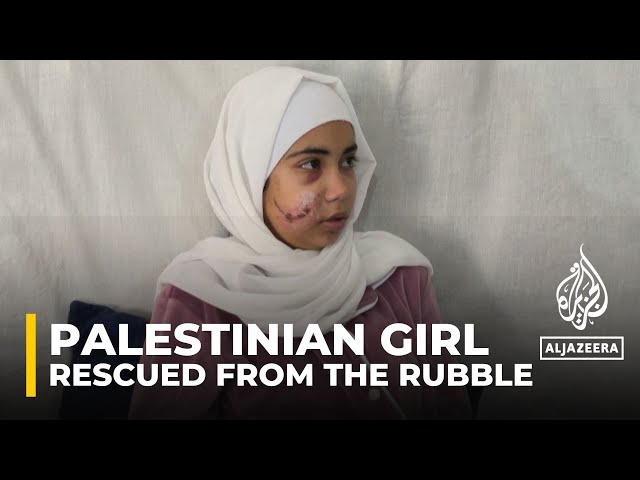 15-year-old Palestinian girl survives three days trapped under the rubble