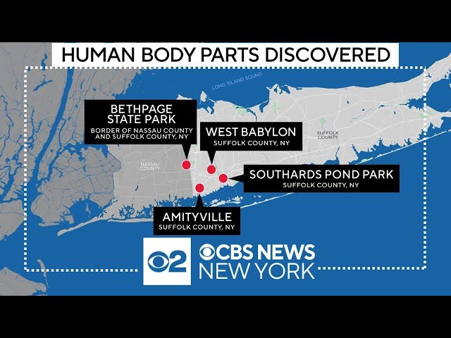 4 accused in connection with discovery of dismembered body parts on Long Island