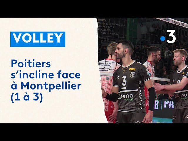 Volley-ball : Poitiers s’incline face à Montpellier (1 sets à 3)