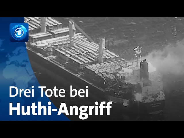 Drei Menschen bei Angriff der Huthi-Miliz im Roten Meer getötet