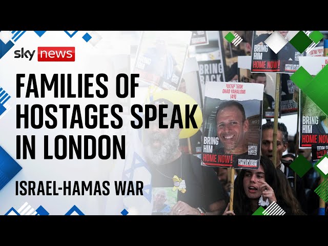 Family members of Israeli hostages hold news conference in London