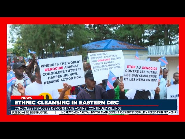 Congolese refugees demonstrate against continued killings