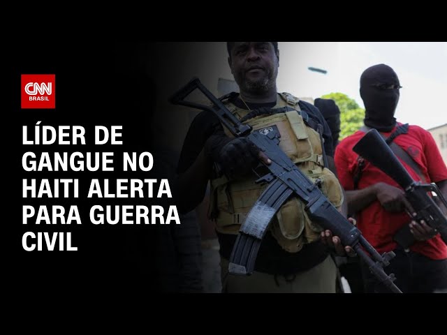 Líder de gangue no Haiti alerta para guerra civil | LIVE CNN