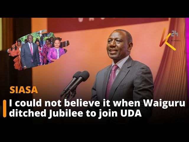 “I could not believe it when Waiguru ditched Jubilee to join UDA,” Ruto