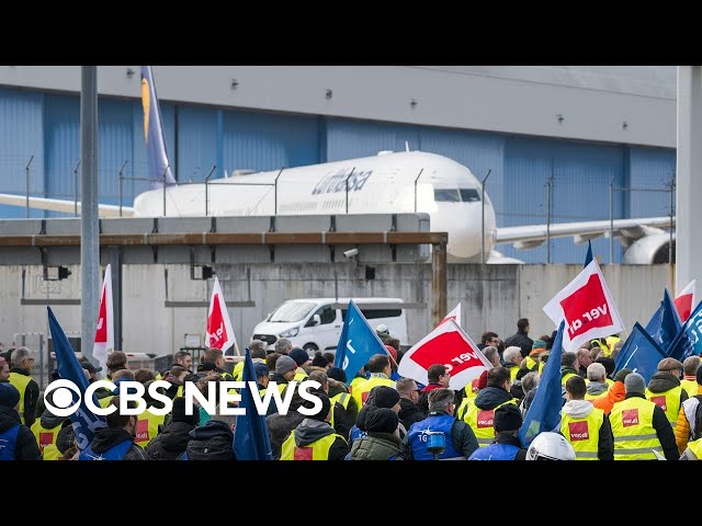 German airport, rail strikes paralyze travel