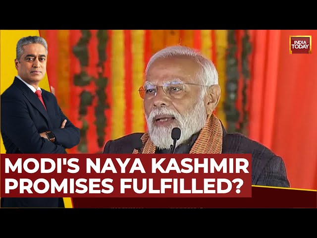 Rajdeep Sardesai LIVE: Modi's Naya Kashmir Promises Fulfilled? | PM Modi In Kashmir LIVE | Modi