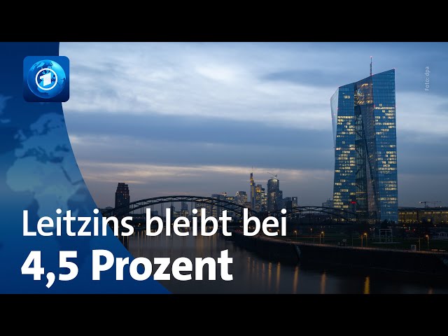 Europäische Zentralbank lässt die Leitzinsen unverändert