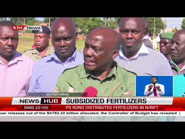 PS Rono Distributes Subsidized Fertilizer in Trans-Nzoia Amid Shortage Claims from Farmers