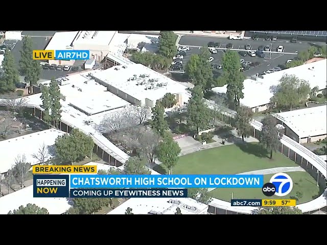 Chatsworth High School briefly placed on lockdown after shooting near campus, LAPD says