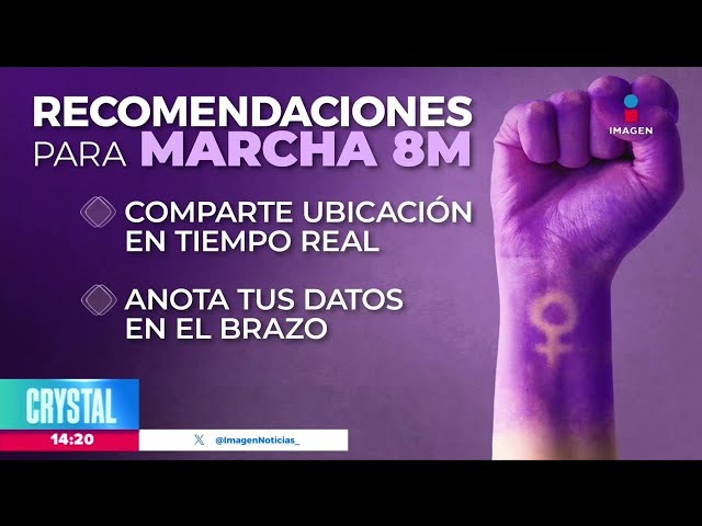 Recomendaciones para las mujeres que van a asistir a la marcha del 8M