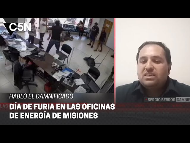 Violenta REACCIÓN de un USUARIO en OFICINAS de ENERGÍA de MISIONES