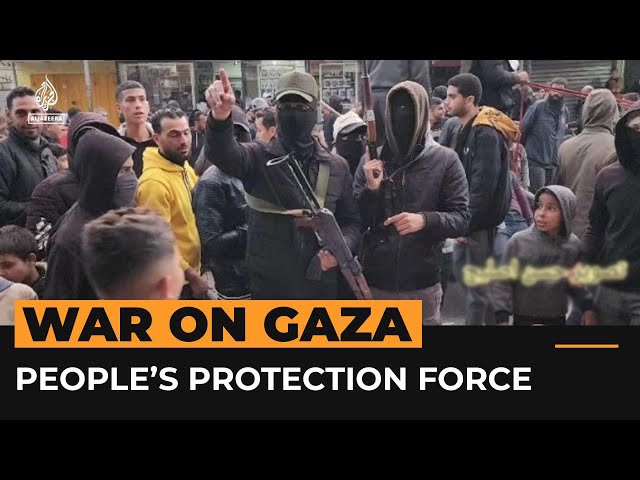 People’s Protection Force patrols Gaza market | Al Jazeera Newsfeed