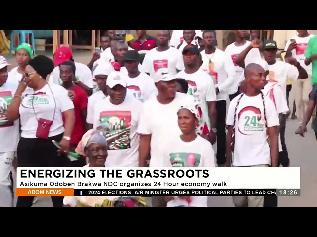 Energizing the Grassroots: Asikuma Odoben Brakwa NDC orgabizes 24 hour economy walk (7-3-24)