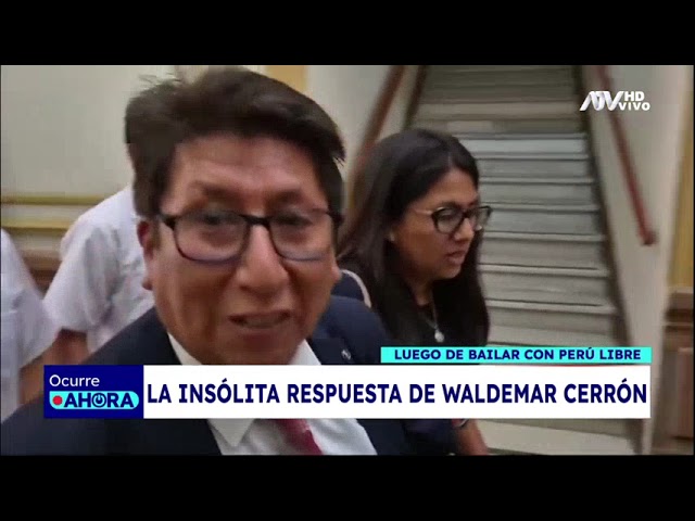 ⁣Waldemar Cerrón: La insólita respuesta tras ser captado bailando con Perú Libre en evento