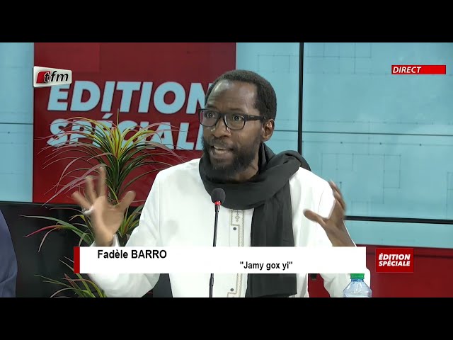 Fadel Barro " Lii dou élection dagnou ko vidé de sa substance. En ce moment mon bulletin est vi