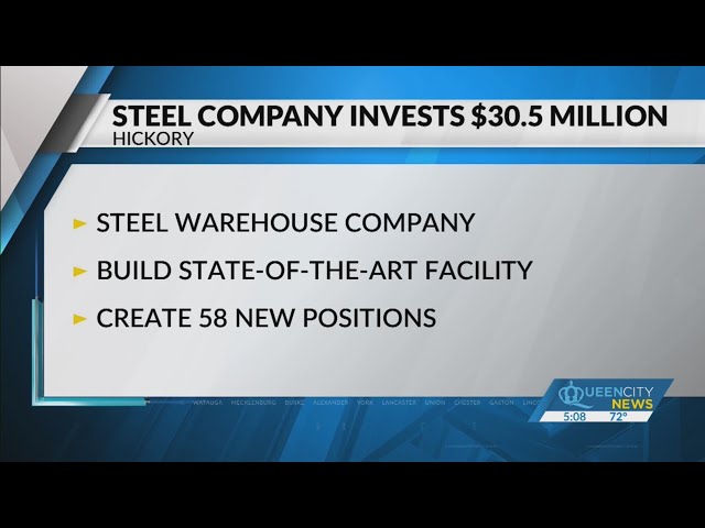 Steel company coming to Hickory