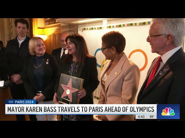 LA mayor travels to Paris to prep for 2028 Olympics, Paralympics