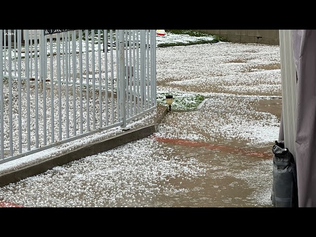 Sudden thunderstorm slams SoCal with hail, heavy rain