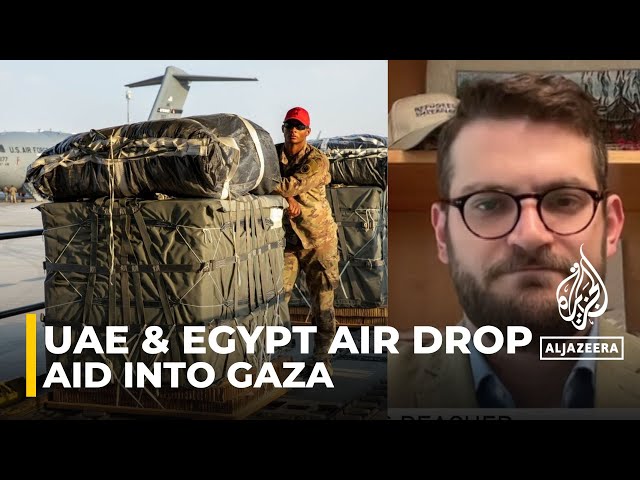 UAE & Egypt airdrop aid into Gaza: UN says at least 300 aid trucks are needed daily