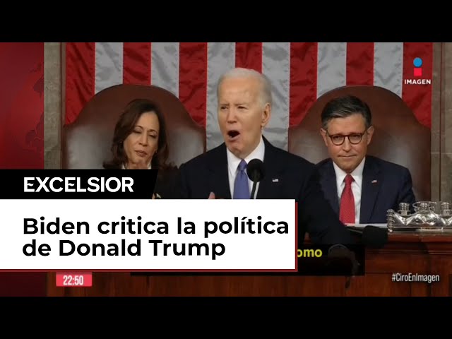 Joe Biden crítica a Donald Trump en discurso del Estado de la Unión 2024