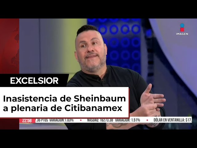 Desaíra Claudia Sheimbaum a banqueros en Citibanamex