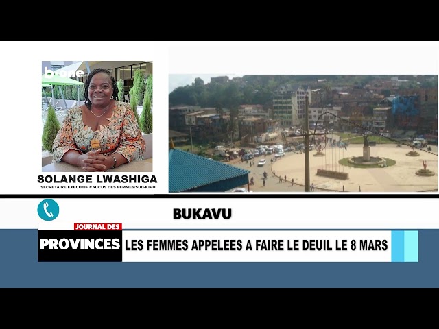 Bukavu: Les femmes appelées à faire le deuil le 8 mars