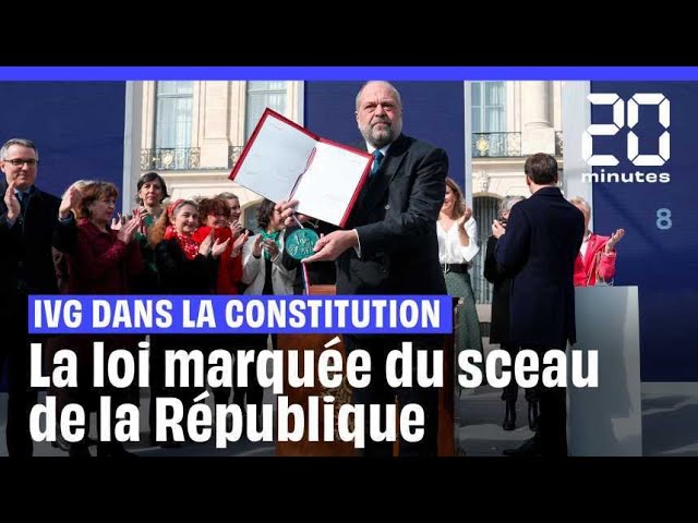 IVG dans la Constitution : La loi marquée du sceau de la République #shorts