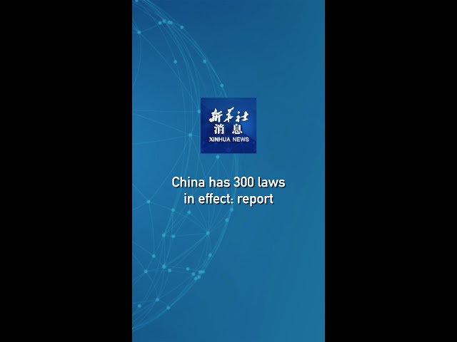 Xinhua News | China has 300 laws in effect: report