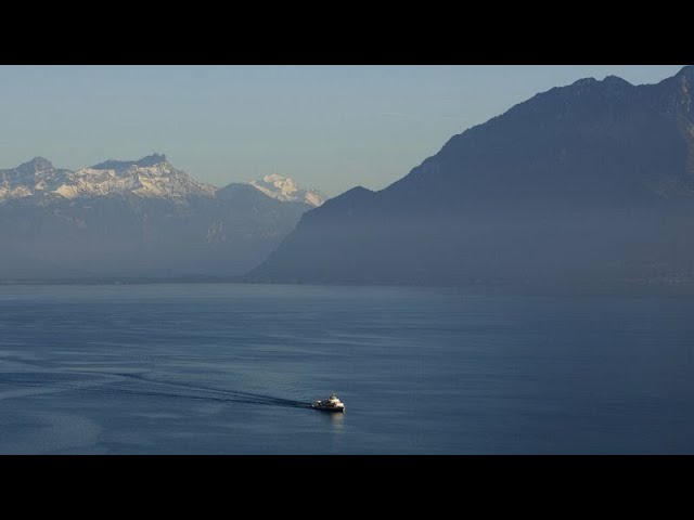 Aumenta rapidamente la temperatura del agua del lago Leman hasta llegar a niveles récord