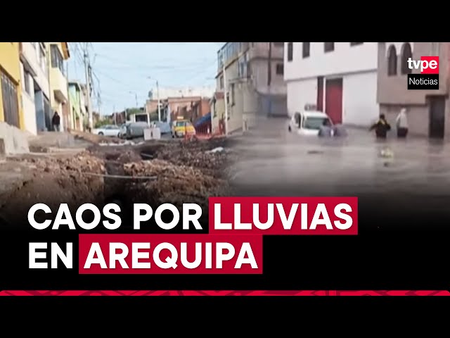 Arequipa: fuertes lluvias inundan calles y viviendas en 6 distritos