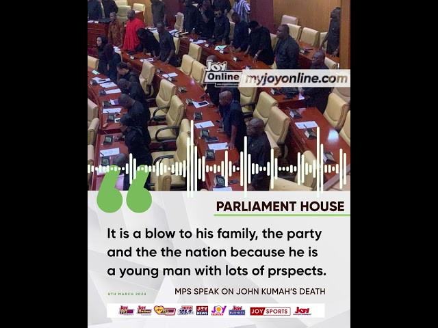 Parliament house: It is a blow to his family, the party and the nation - Members of parliament