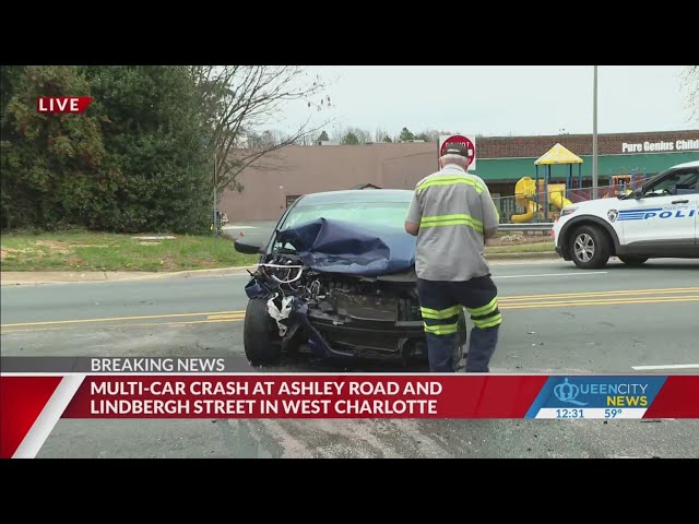 Three with minor injuries after Ashley Road wreck