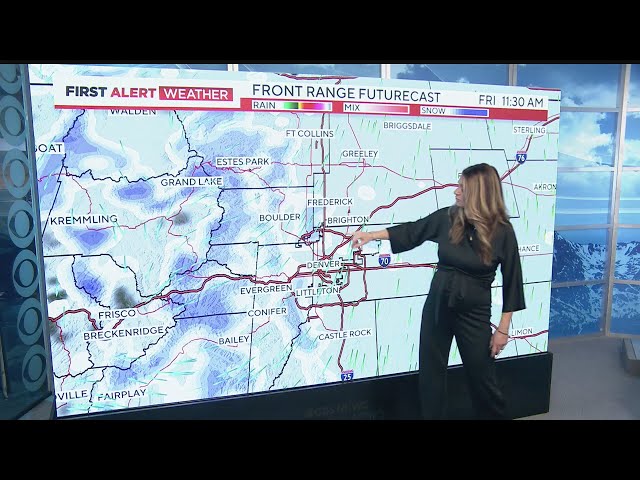 ⁣Colorado weather: Colder with snow for Friday, but sunshine is back by the weekend