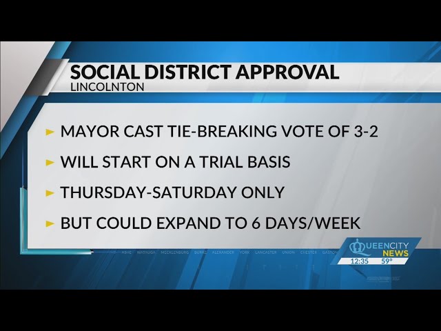 Lincolnton approves social district with mayor's tiebreaker