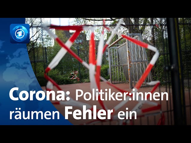 Politiker räumen Fehler während Corona-Pandemie ein