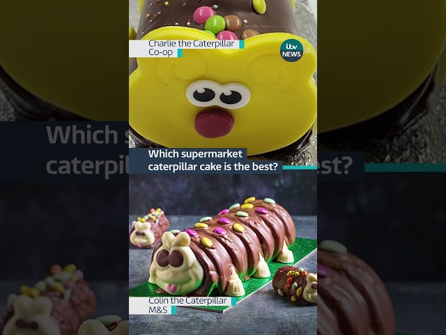 ⁣Consumer group Which? has ranked all the supermarket caterpillar cakes #itvnews #cake #shop