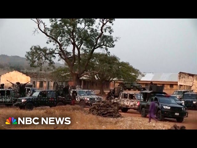 At least 287 students abducted by gunmen from a school in northwest Nigeria