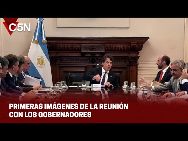 PRIMERAS IMÁGENES de la REUNIÓN con los GOBERNADORES