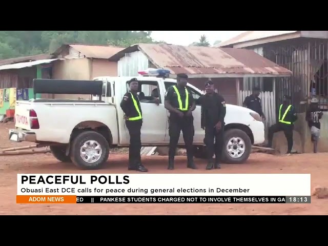 Peaceful Polls: Obuasi East DCE calls for peace during general elections in December (8-3-24)